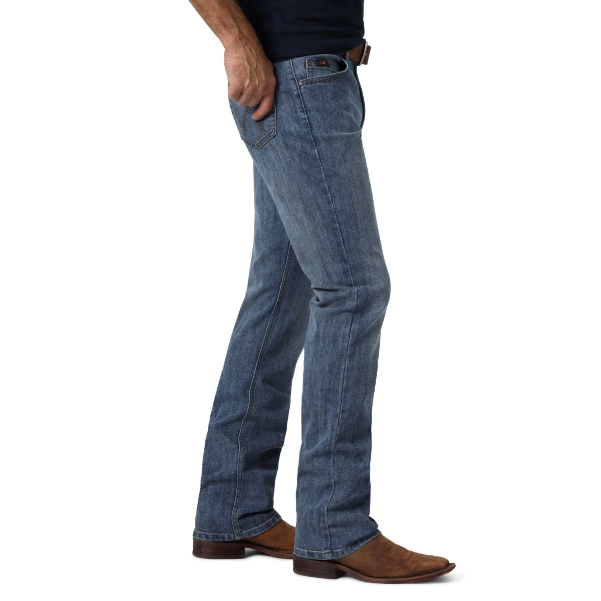 'Wrangler' Men's 20X Competition Slim Fit Straight Leg - Overcast - Image 3