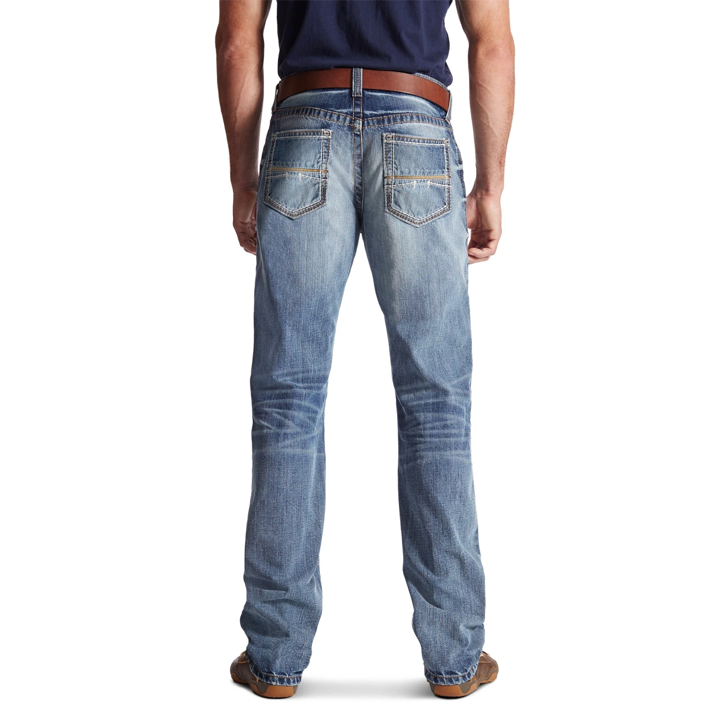 'Ariat' Men's M4 Coltrane Durango Low Rise Boot Cut - Medium Wash - Image 2