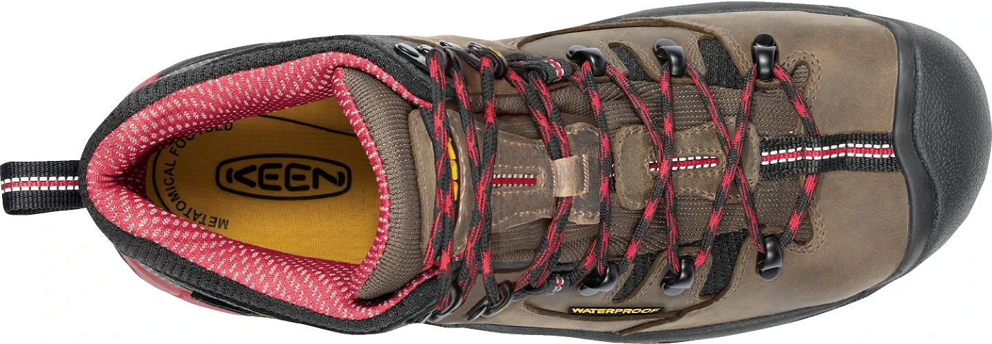 'Keen Utility' Men's 6" Pittsburgh WP Steel Toe - Bison Brown / Red / Black - Image 7