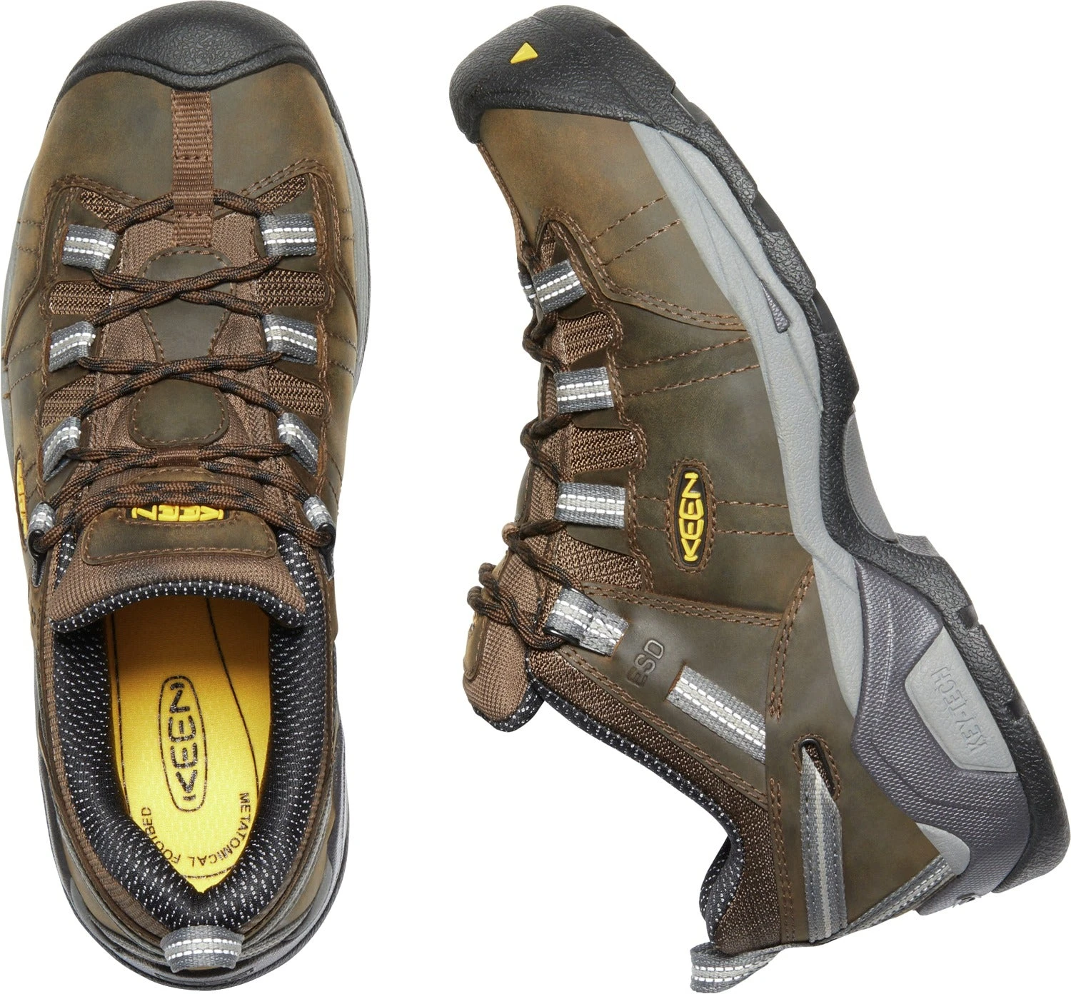 'Keen' Men's Detroit XT ESD Steel Toe - Cascade Brown / Gargoyle - Image 2