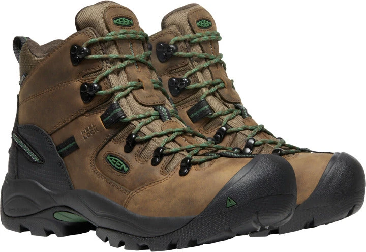 'Keen Utility' Men's 6" Pittsburgh EH WP Steel Toe - Cascade Brown / Greener Pastures - Image 5