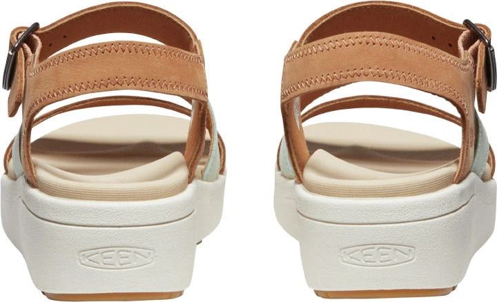 'Keen Outdoor' Women's Ellecity Backstrap Sandal - Natural / Clearly Aqua - Image 4