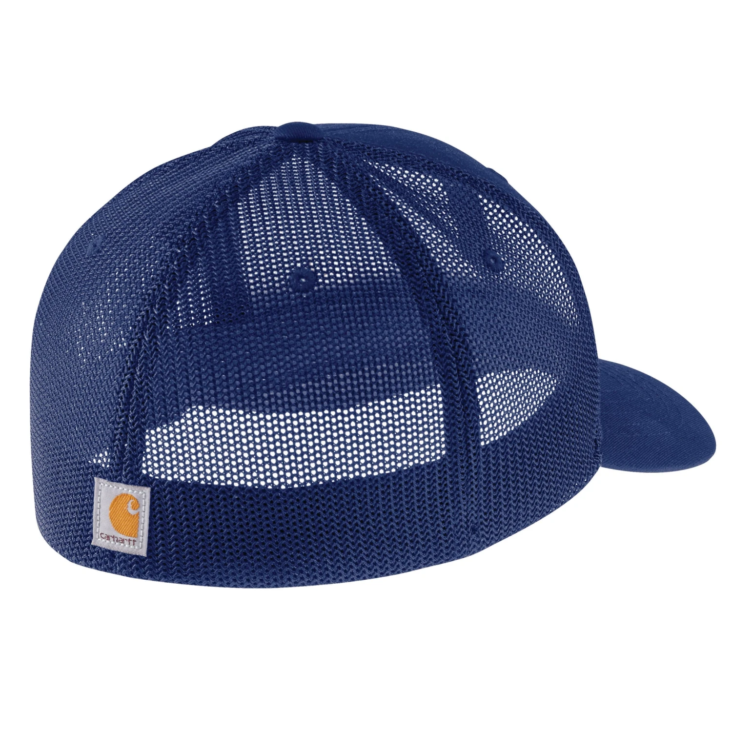 'Carhartt' Men's Rugged Flex Fitted Canvas Mesh-Back Logo Graphic Cap - Scout Blue - Image 2