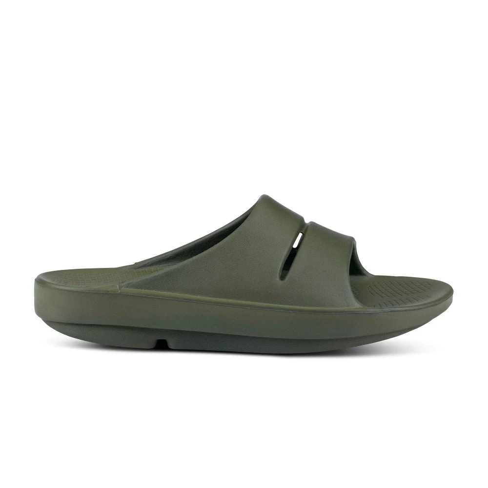 'OOFOS' Unisex OOahh Slide Sandal - Forest Green