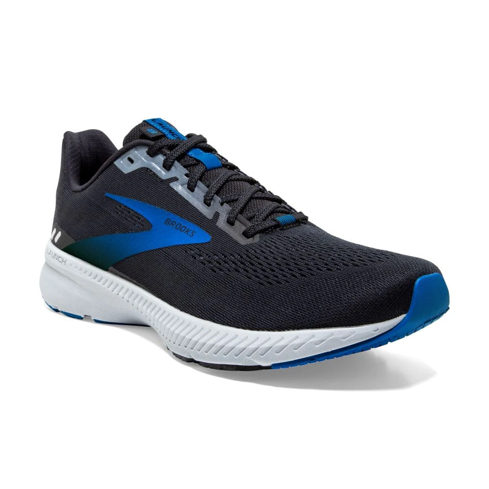 'Brooks' Men's Launch GTS 8 - Black / Grey / Blue - Image 2