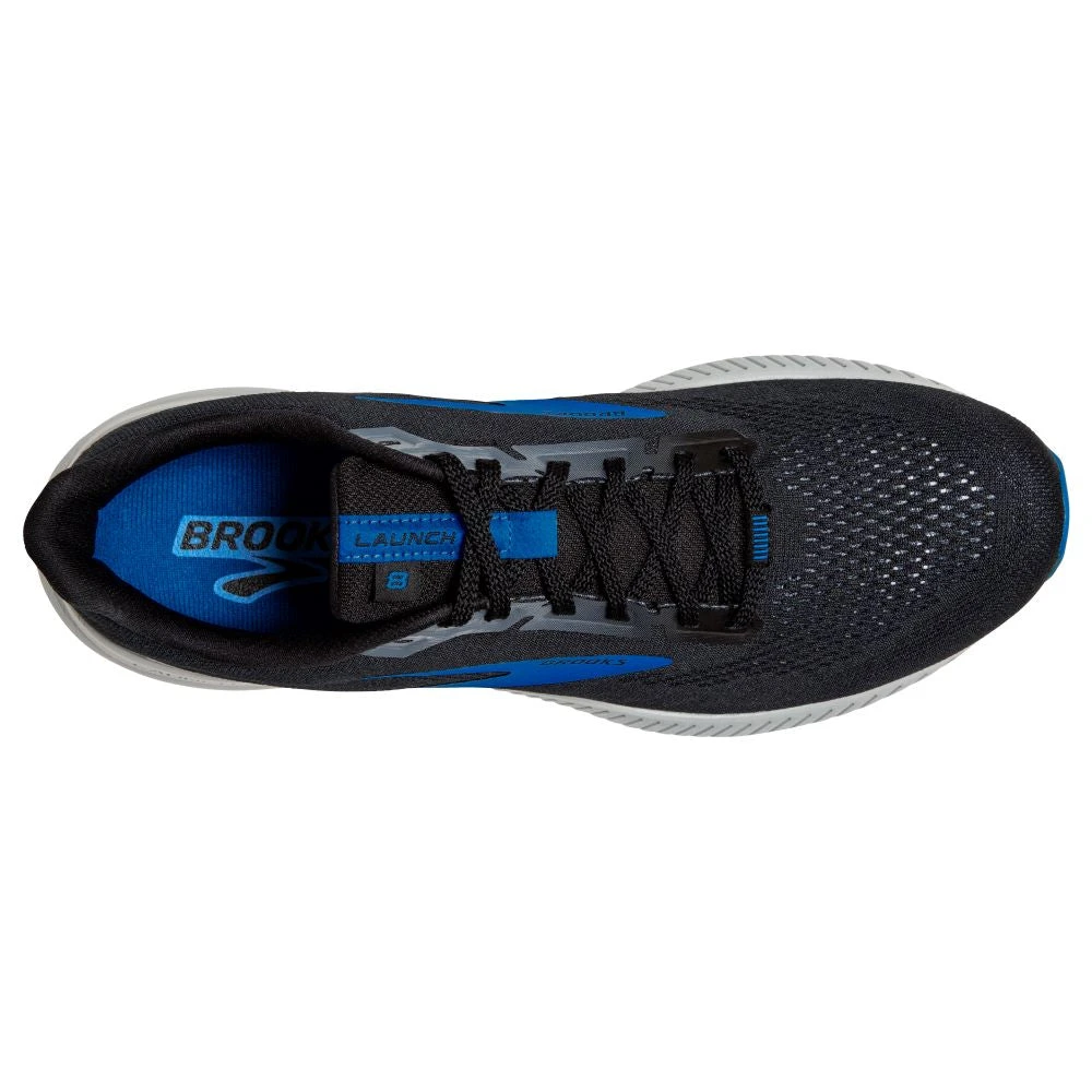 'Brooks' Men's Launch GTS 8 - Black / Grey / Blue - Image 3