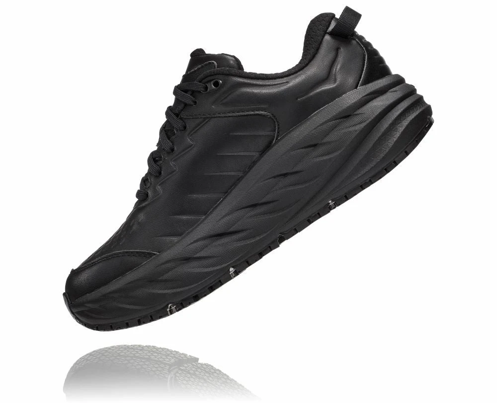'HOKA' Women's Bondi SR - Black / Black (Wide) - Image 5