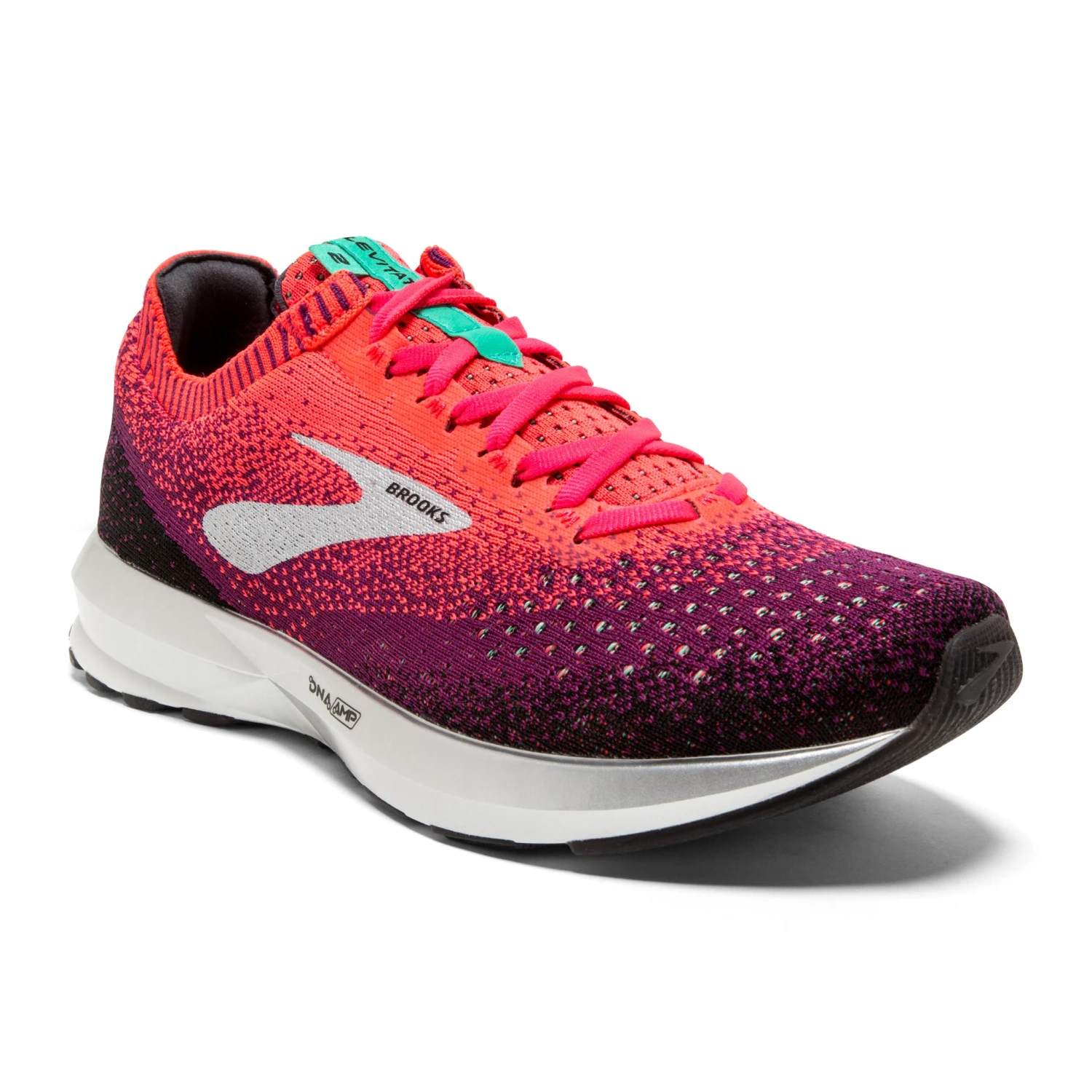 'Brooks' Women's Levitate 2 - Orange / Magenta / Black - Image 2