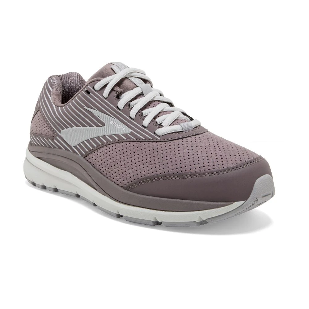 'Brooks' Women's Addiction Walker Suede - Shark / Alloy / Oyster - Image 2