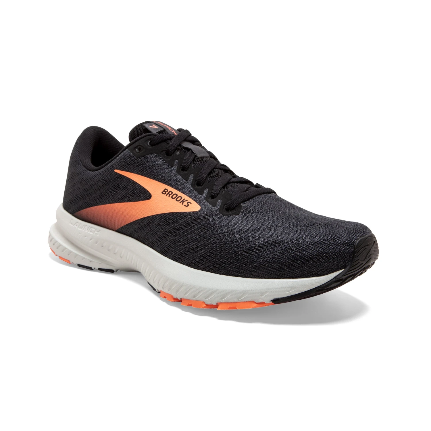 'Brooks' Women's Launch 7 - Black / Cantaloupe - Image 2