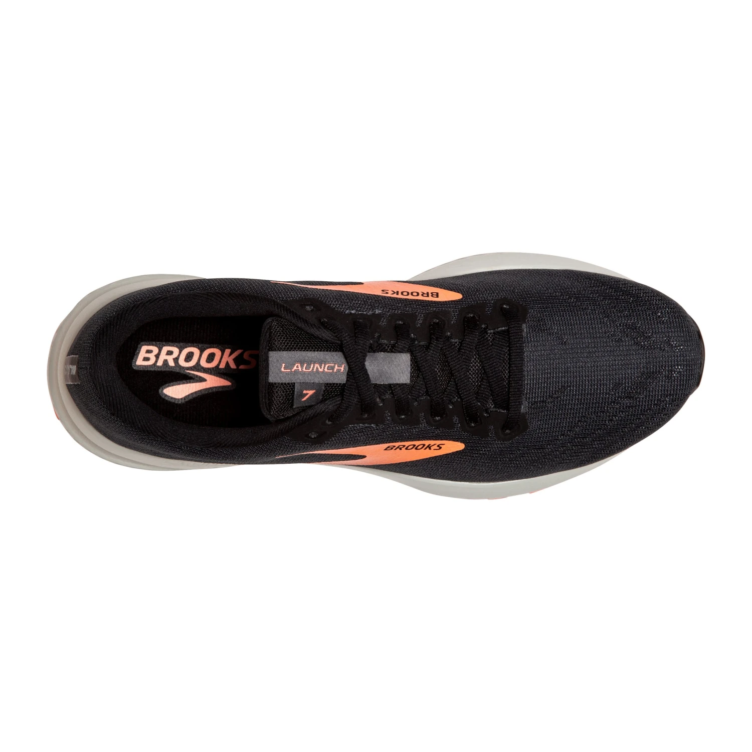 'Brooks' Women's Launch 7 - Black / Cantaloupe - Image 5