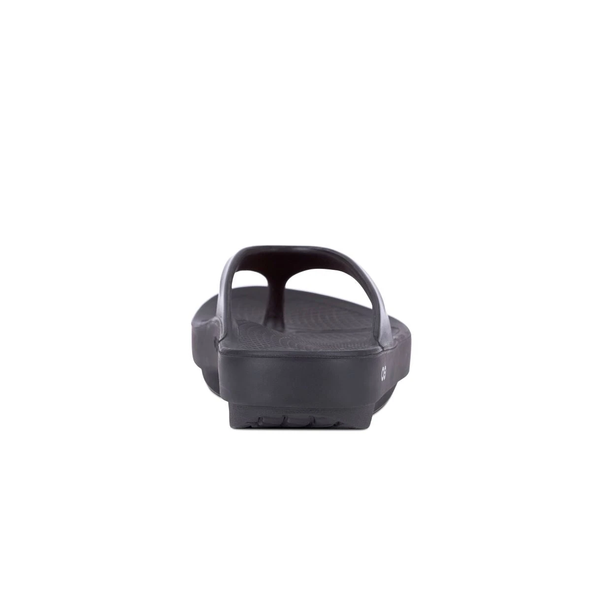 'OOFOS' Women's OOlala Thong - Black Patent - Image 6