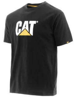 'Caterpillar' Men's Trademark Logo Tee - Black