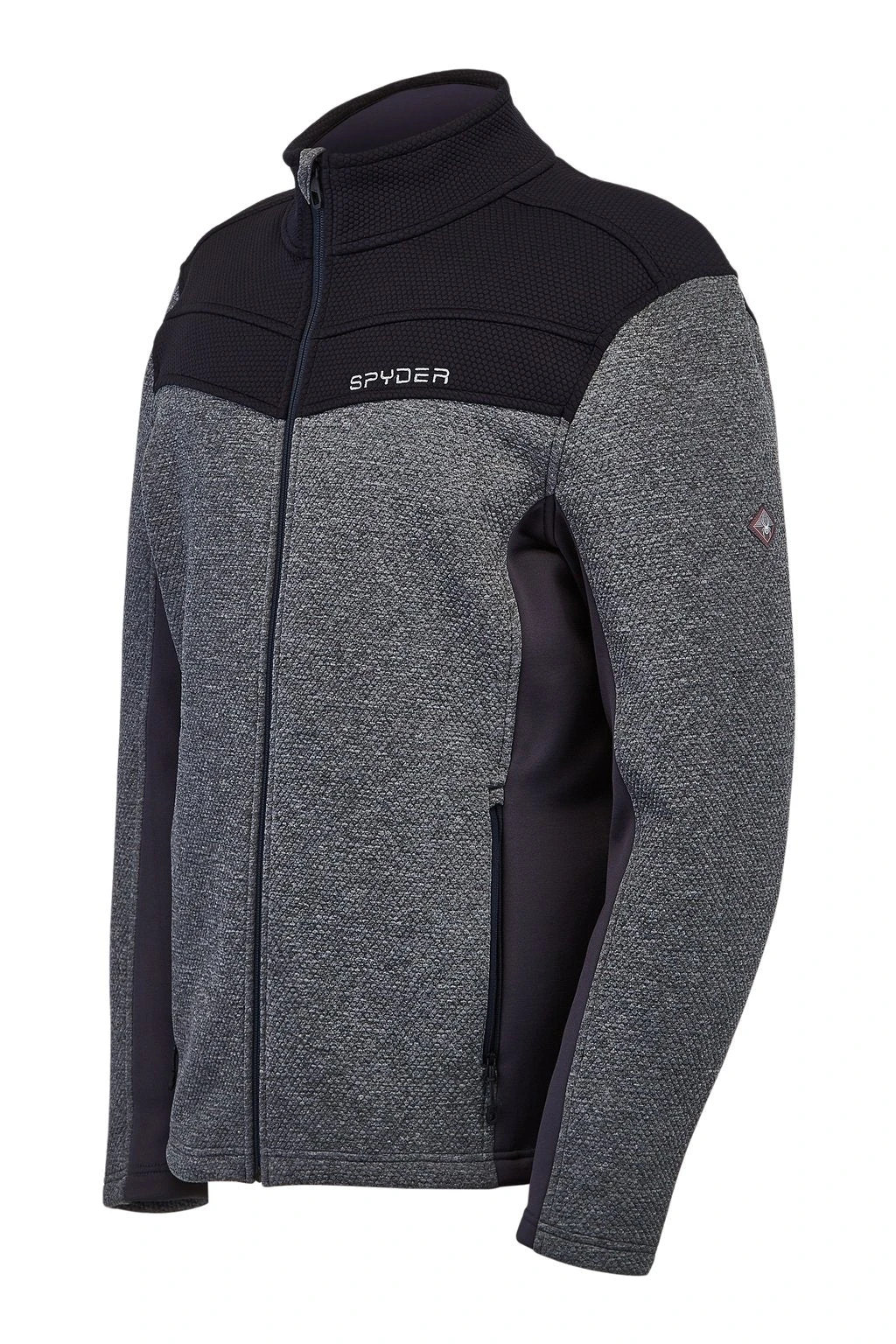 'Spyder' Men's Encore Full Zip Fleece - Ebony - Image 3