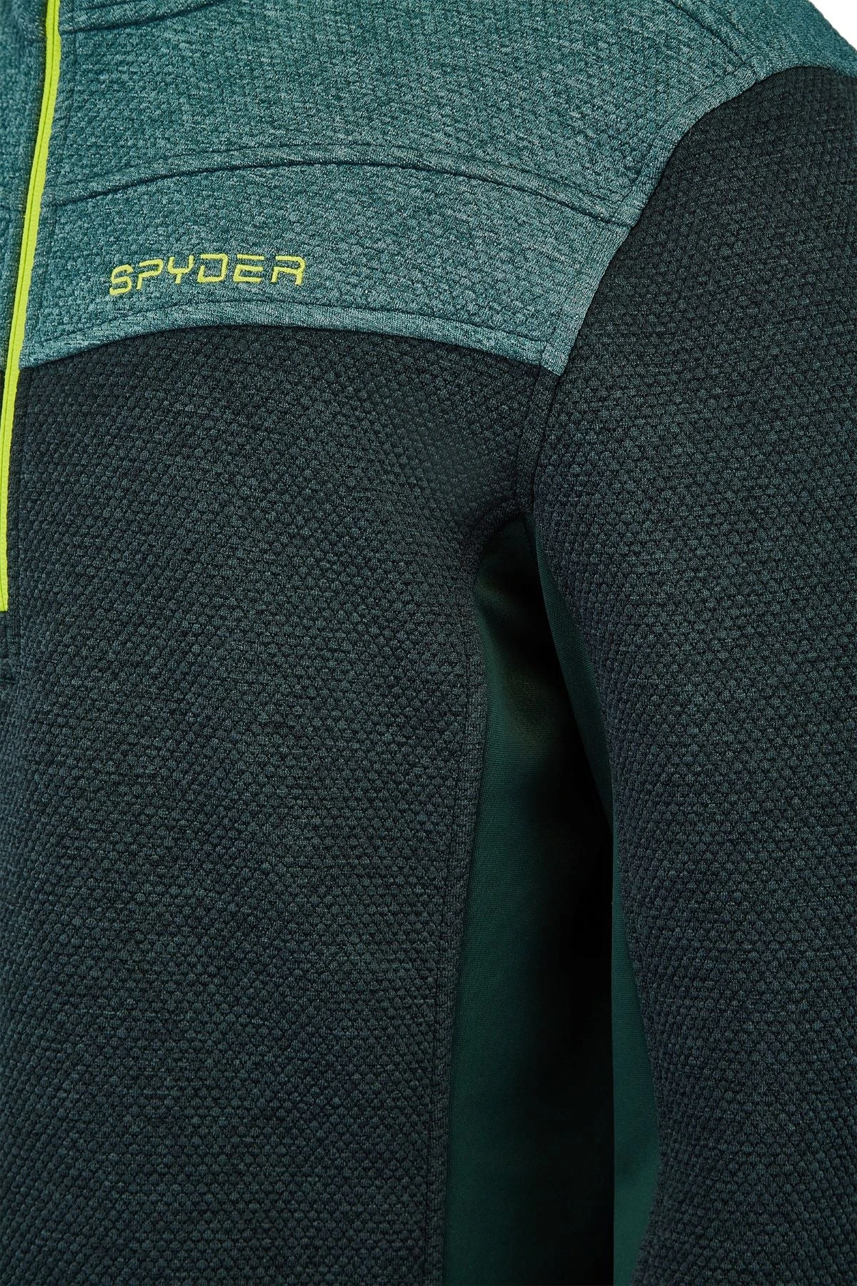 'Spyder' Men's Encore 1/2 Zip Fleece - Forest Ghost - Image 3