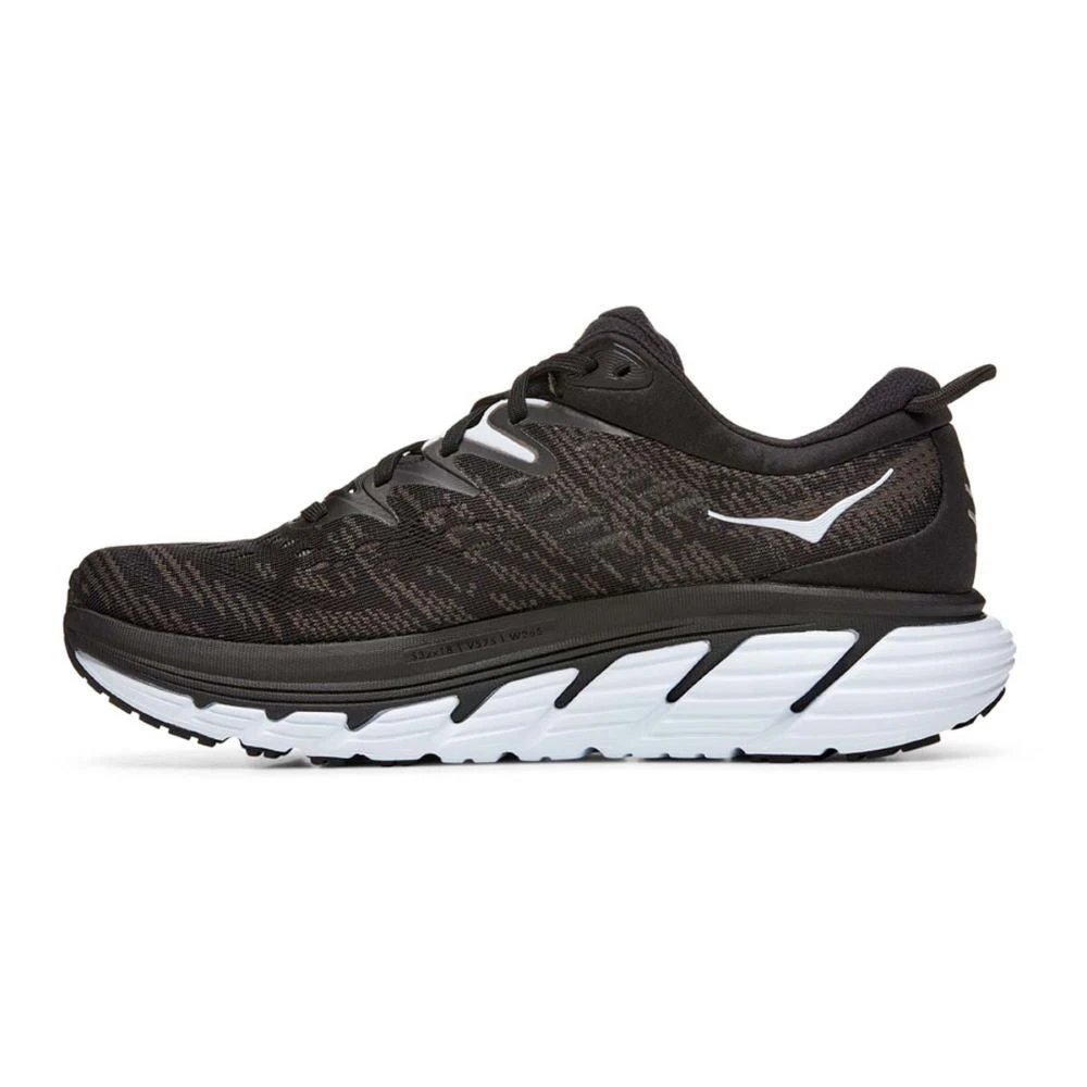'HOKA' Women's Gaviota 4 - Black / White (Wide) - Image 5