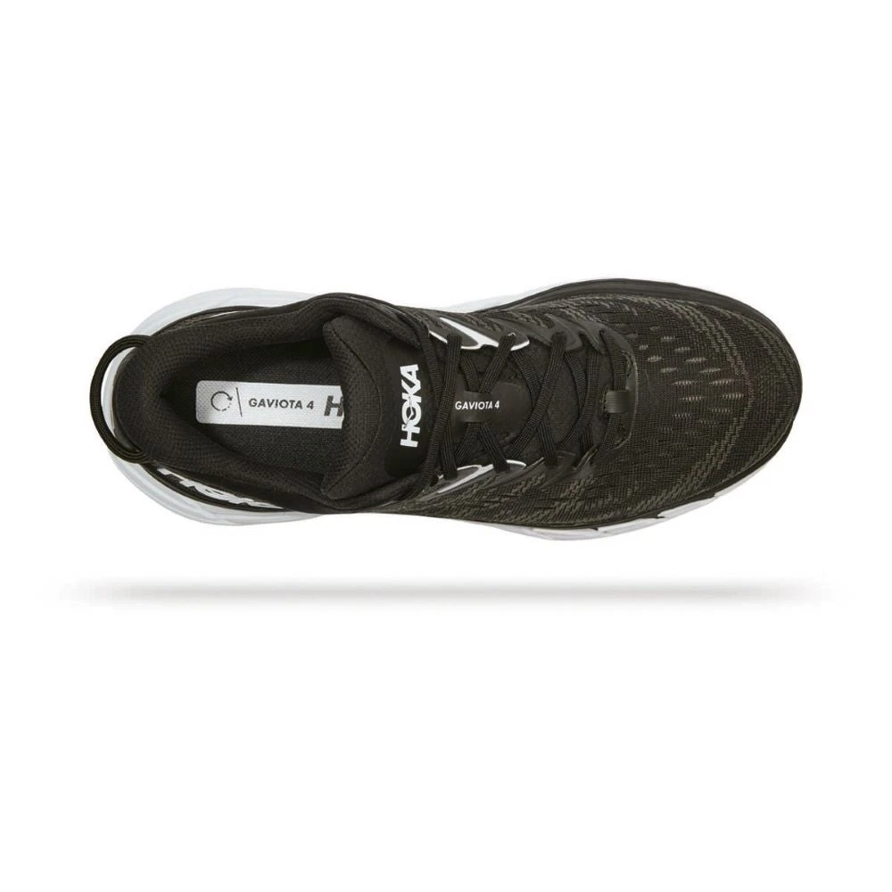 'HOKA' Women's Gaviota 4 - Black / White (Wide) - Image 2