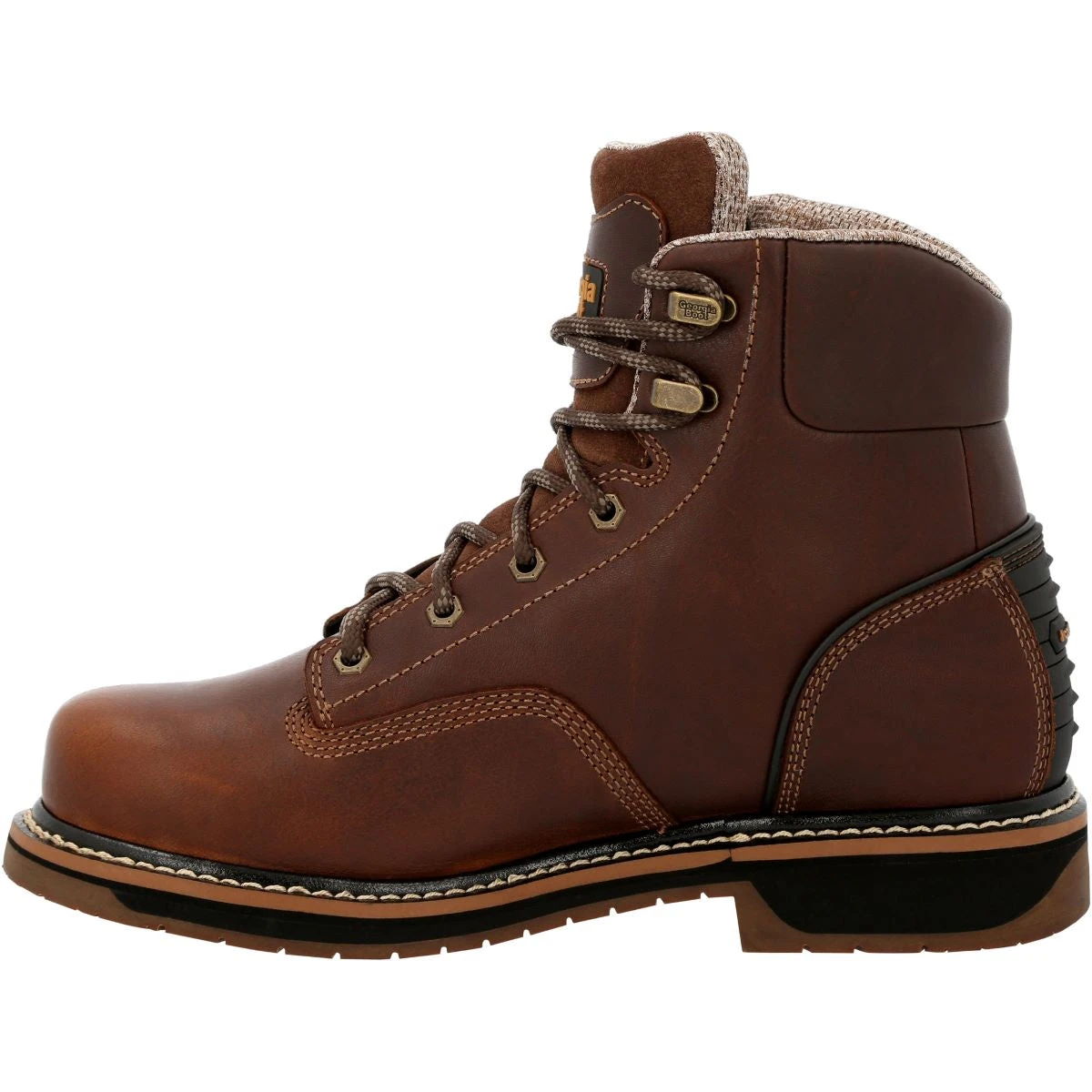 'Georgia Boot' Men's 6" Amp LT Edge EH WP Alloy Toe - Brown - Image 6