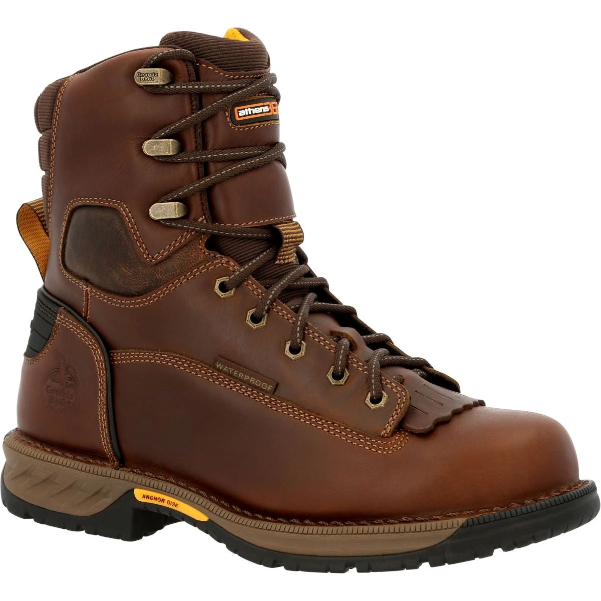 'Georgia Boot' Men's 8" Athens 360 EH WP Soft Toe - Brown - Image 6
