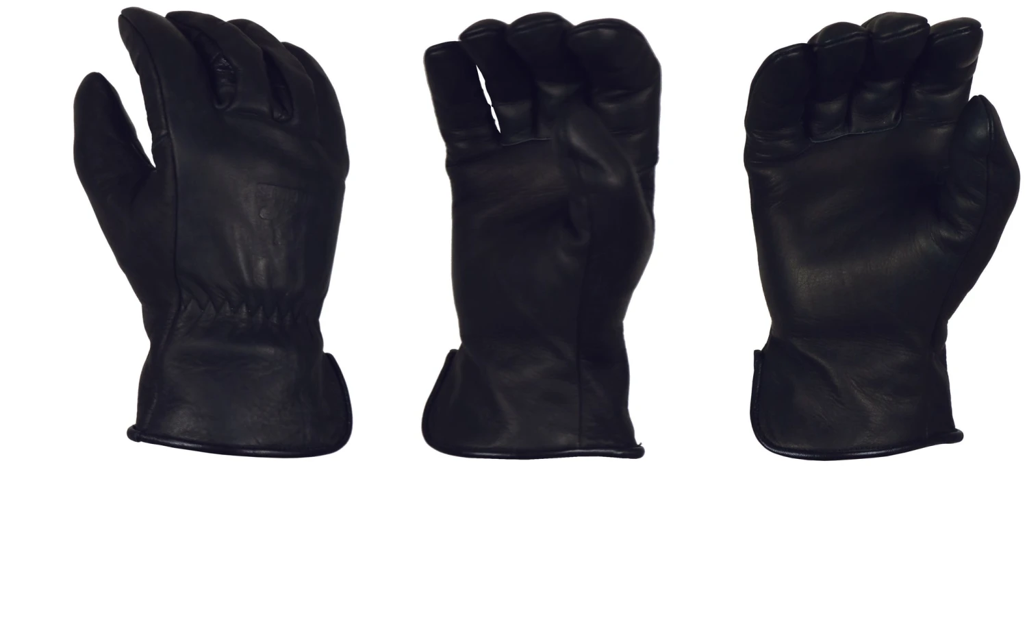 'Bear Knuckles' Double Wedge™ Fleece-Lined Water Resistant Cowhide Driver Glove - Black - Image 4