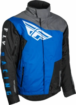 'Fly Racing' Men's SNX Pro WP Jacket - Black / Grey / Blue