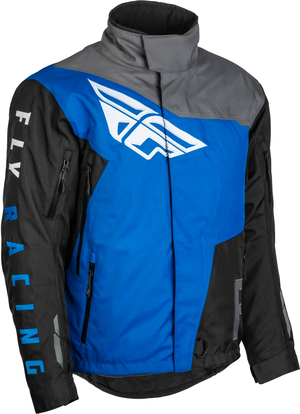 'Fly Racing' Men's SNX Pro WP Jacket - Black / Grey / Blue