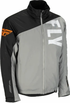 'Fly Racing' Men's Aurora WP Jacket - Grey / Black / Orange