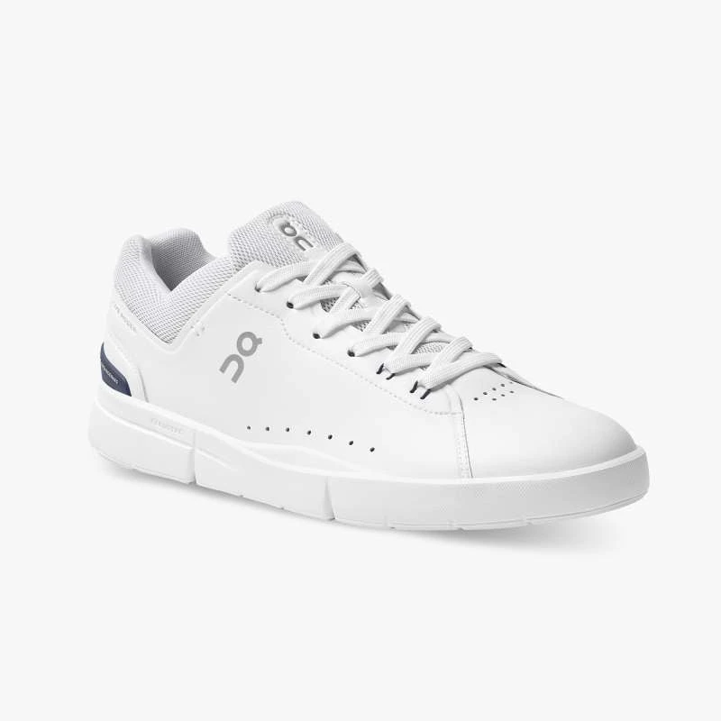 'On Running' Men's THE ROGER Advantage 1 Tennis Sneaker - White / Ink - Image 5
