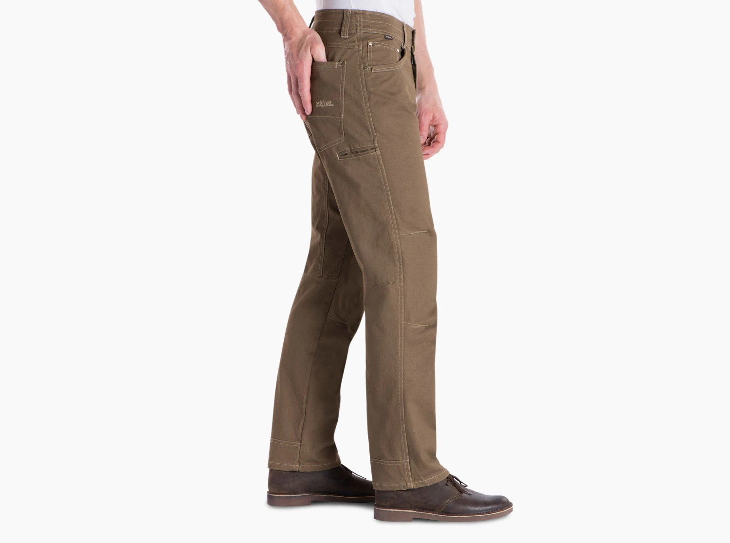 'Kuhl' Men's Hot Rydr™ Lined Pant - Dark Khaki - Image 3