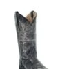 'Corral' Women's 12" Embroidered Western - Black / Sand