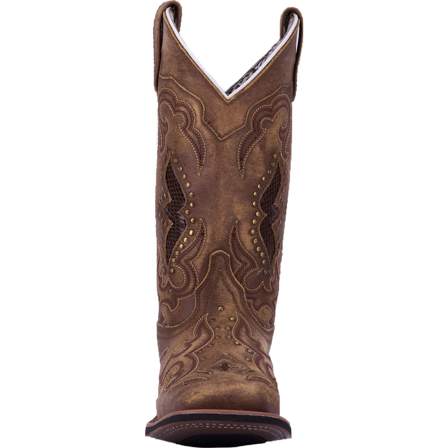 'Laredo' Women's 11" Spellbound Western Square Toe - Tan - Image 4