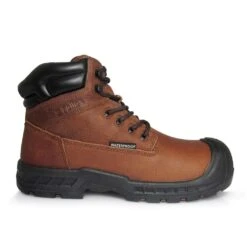'Genuine Grip' Men's 6" Vulcan EH PR WP Comp Toe - Brown