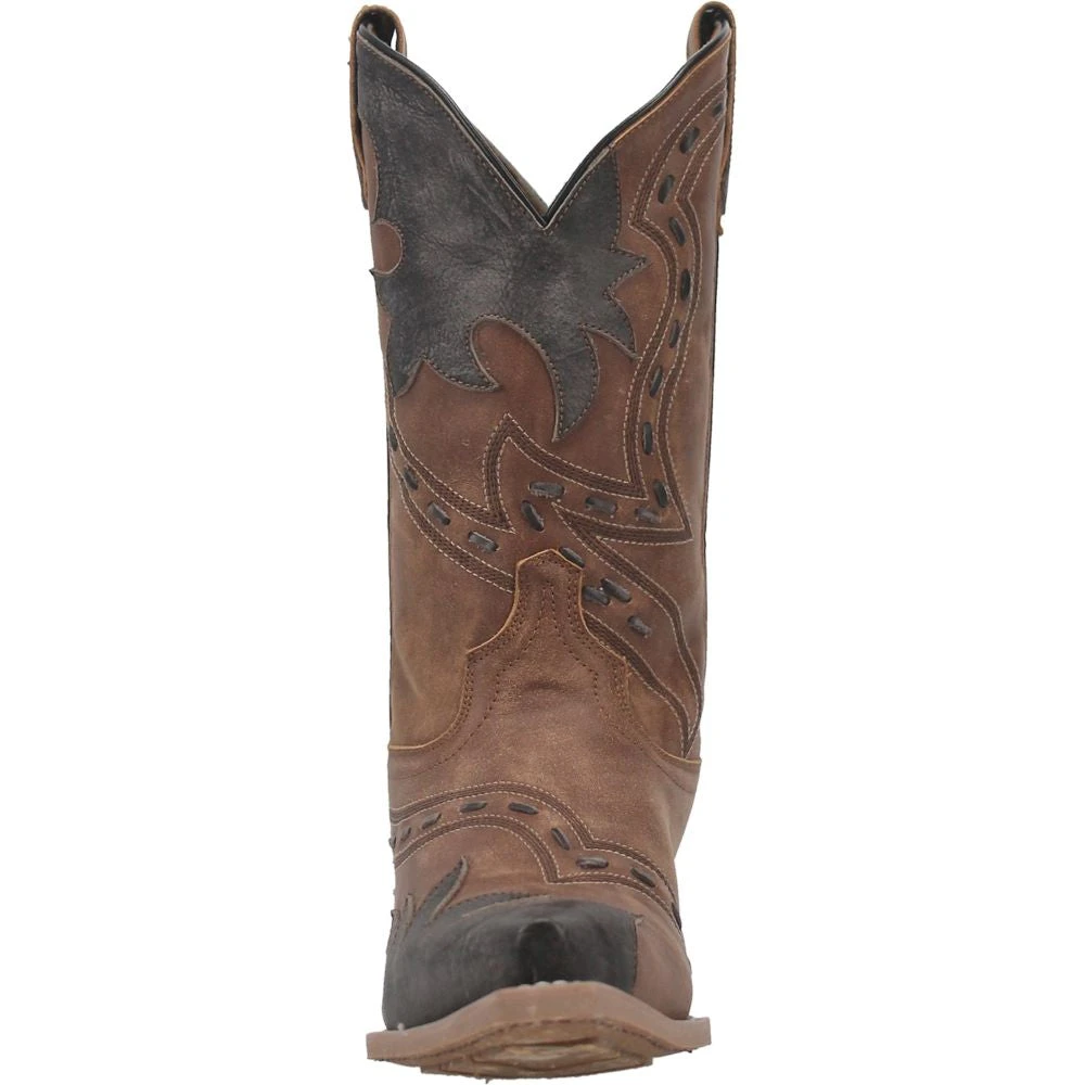 'Laredo' Men's 12" Porter Overlay Western Snip Toe - Tan - Image 5