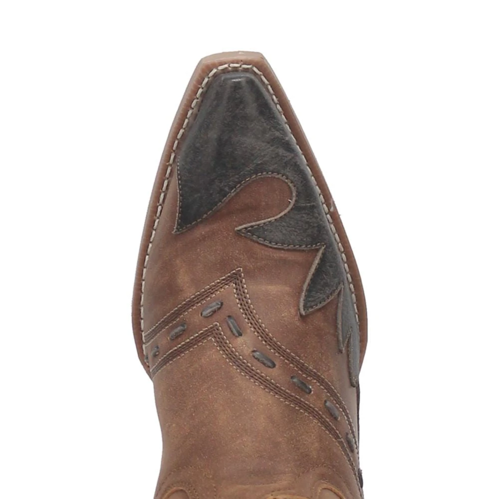 'Laredo' Men's 12" Porter Overlay Western Snip Toe - Tan - Image 6