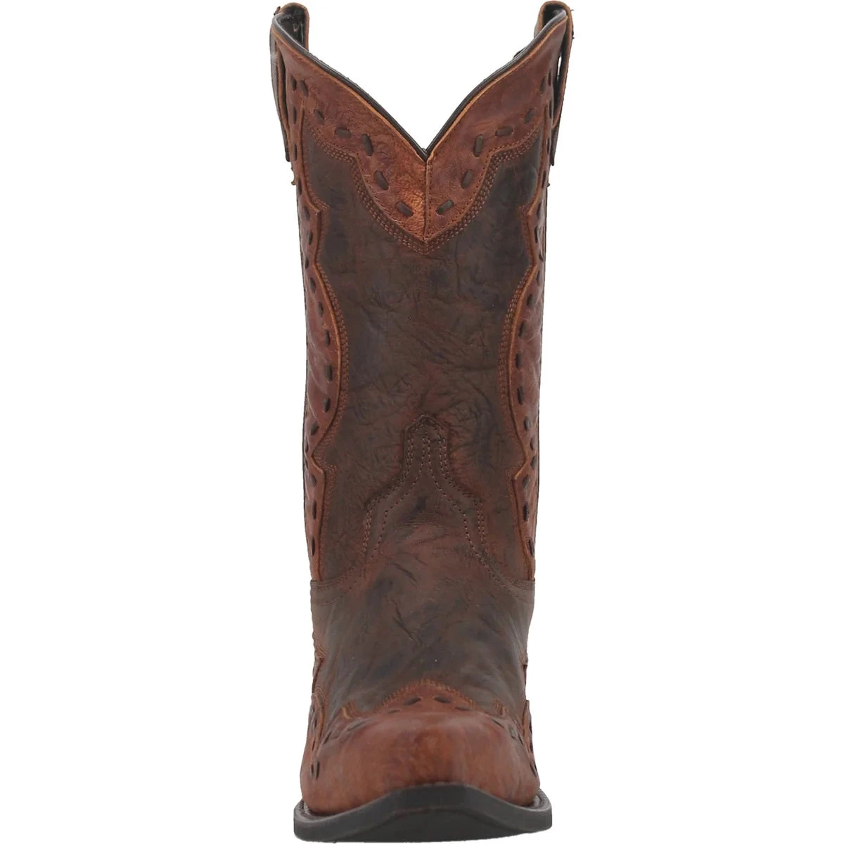 'Laredo' Men's 12" Ronnie Western Fashion Snip Toe - Rust - Image 4