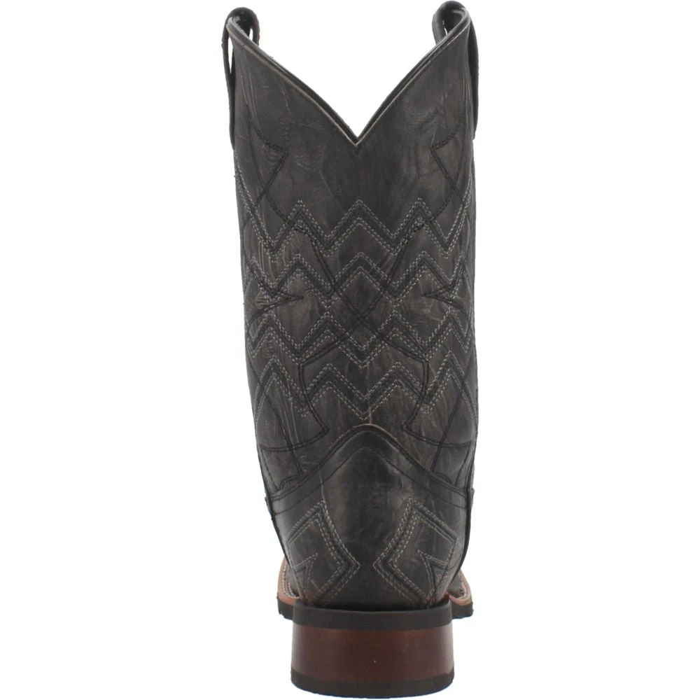 'Laredo' Men's 12" Axel Western Square Toe - Charcoal Black - Image 5