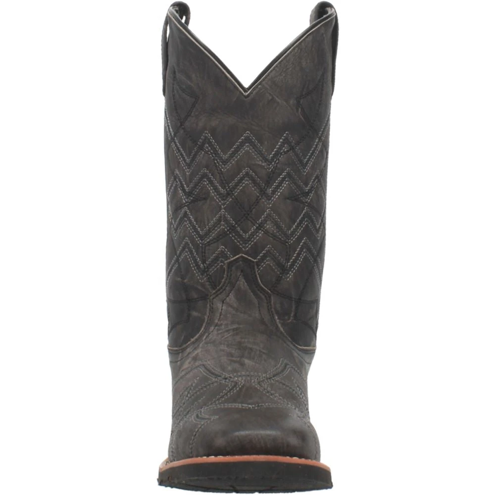'Laredo' Men's 12" Axel Western Square Toe - Charcoal Black - Image 4