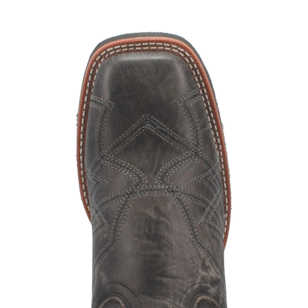 'Laredo' Men's 12" Axel Western Square Toe - Charcoal Black - Image 2