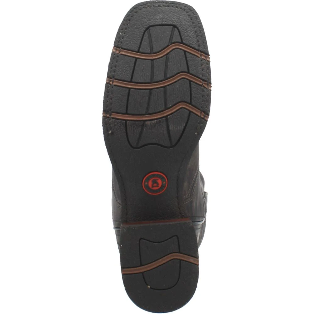 'Laredo' Men's 12" Axel Western Square Toe - Charcoal Black - Image 3