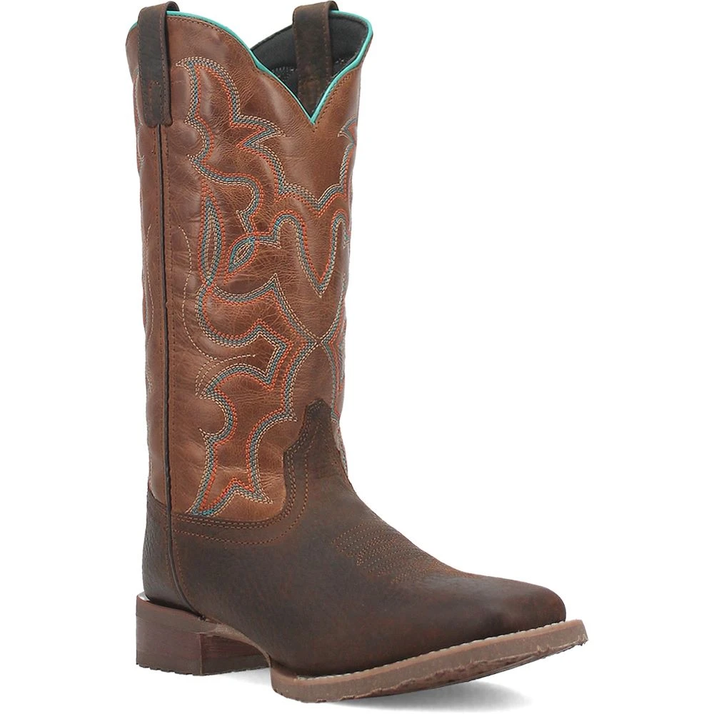'Laredo' Men's 13" Odie Western Square Toe - Dark Brown - Image 6