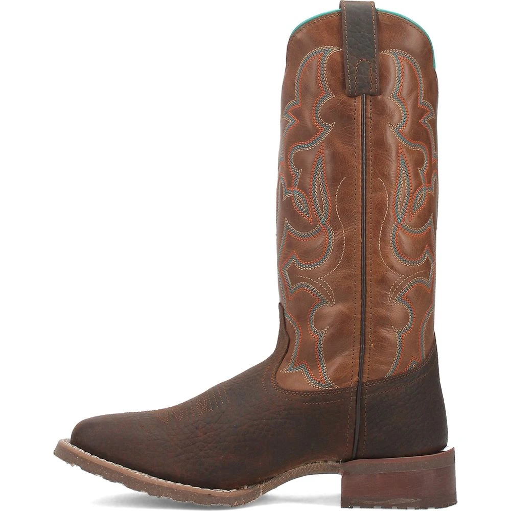 'Laredo' Men's 13" Odie Western Square Toe - Dark Brown - Image 7