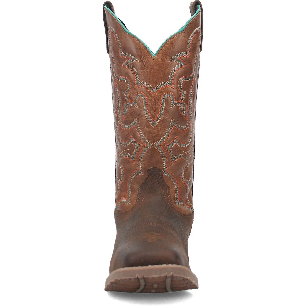 'Laredo' Men's 13" Odie Western Square Toe - Dark Brown - Image 4