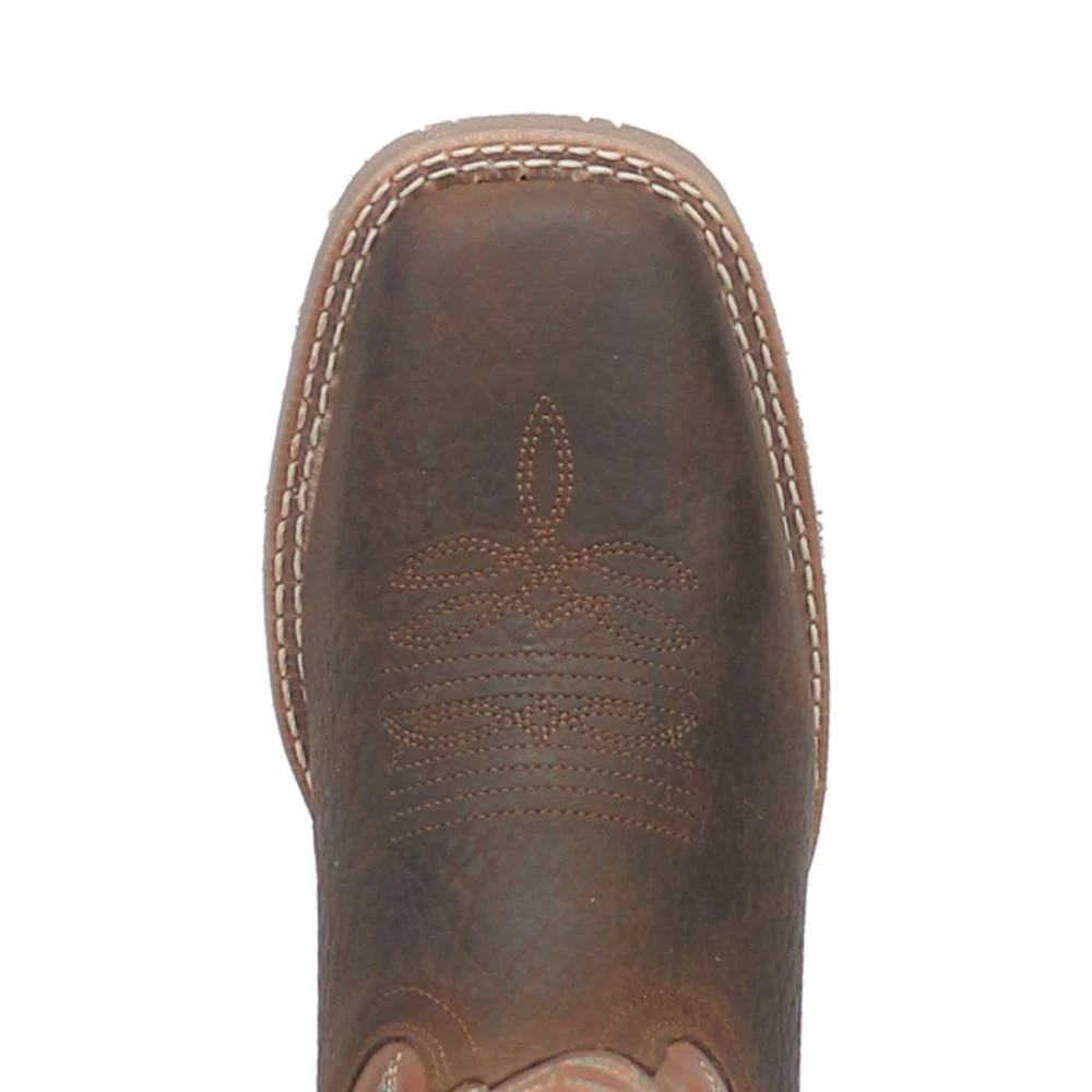 'Laredo' Men's 13" Odie Western Square Toe - Dark Brown - Image 2