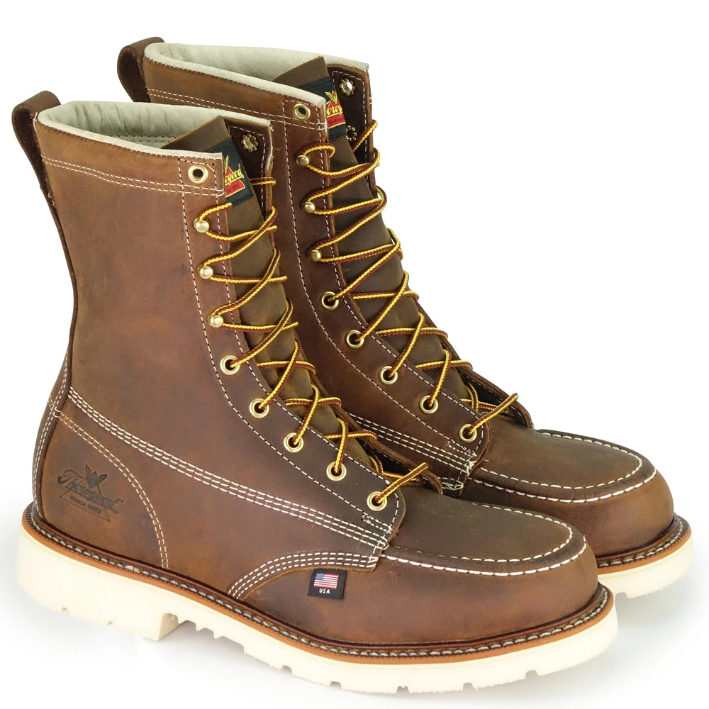 'Thorogood' Men's 8" American Heritage EH Steel Toe - Trail Crazyhorse - Image 6