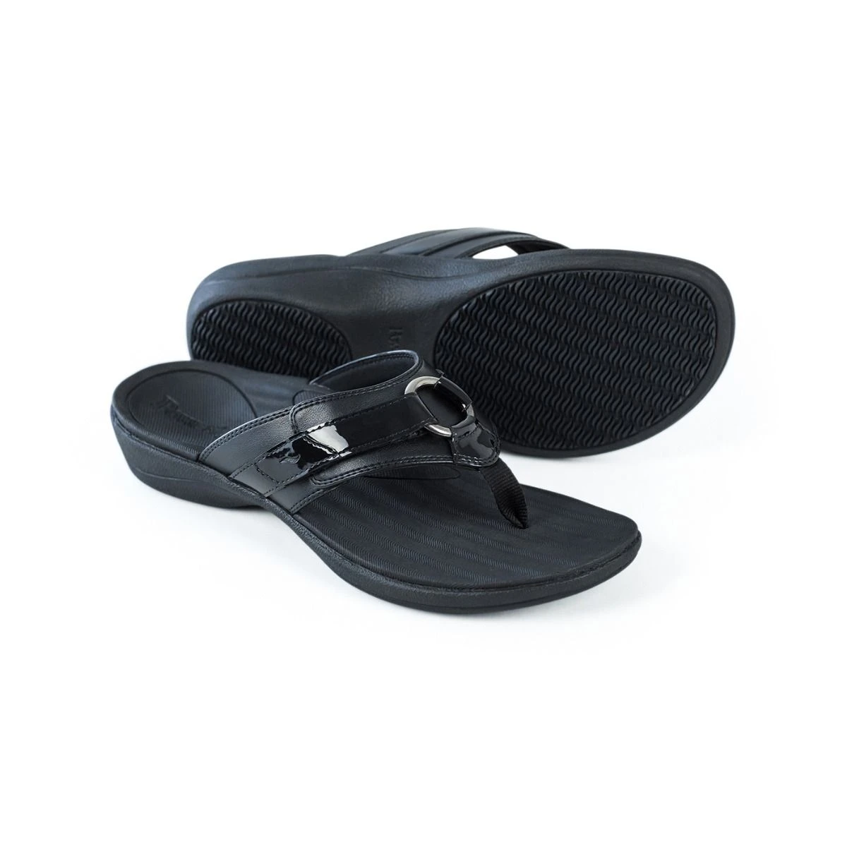 'Powerstep' Women's ArchWear™ Sandal - Black