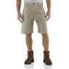'Carhartt' Men's Loose Fit Canvas Utility Work Short - Tan