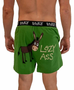 'Lazy One' Men's Lazy Ass Boxer - Green