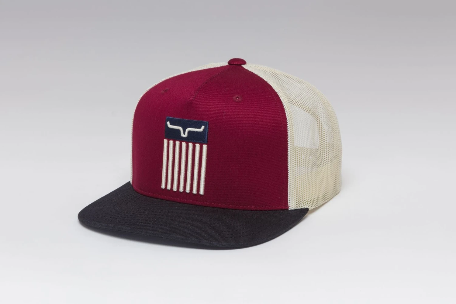 'Kimes Ranch' Men's Cody Trucker Cap - Burgundy