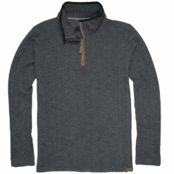 'Dakota Grizzly' Men's Dash 1/4 Zip Pullover - Charcoal