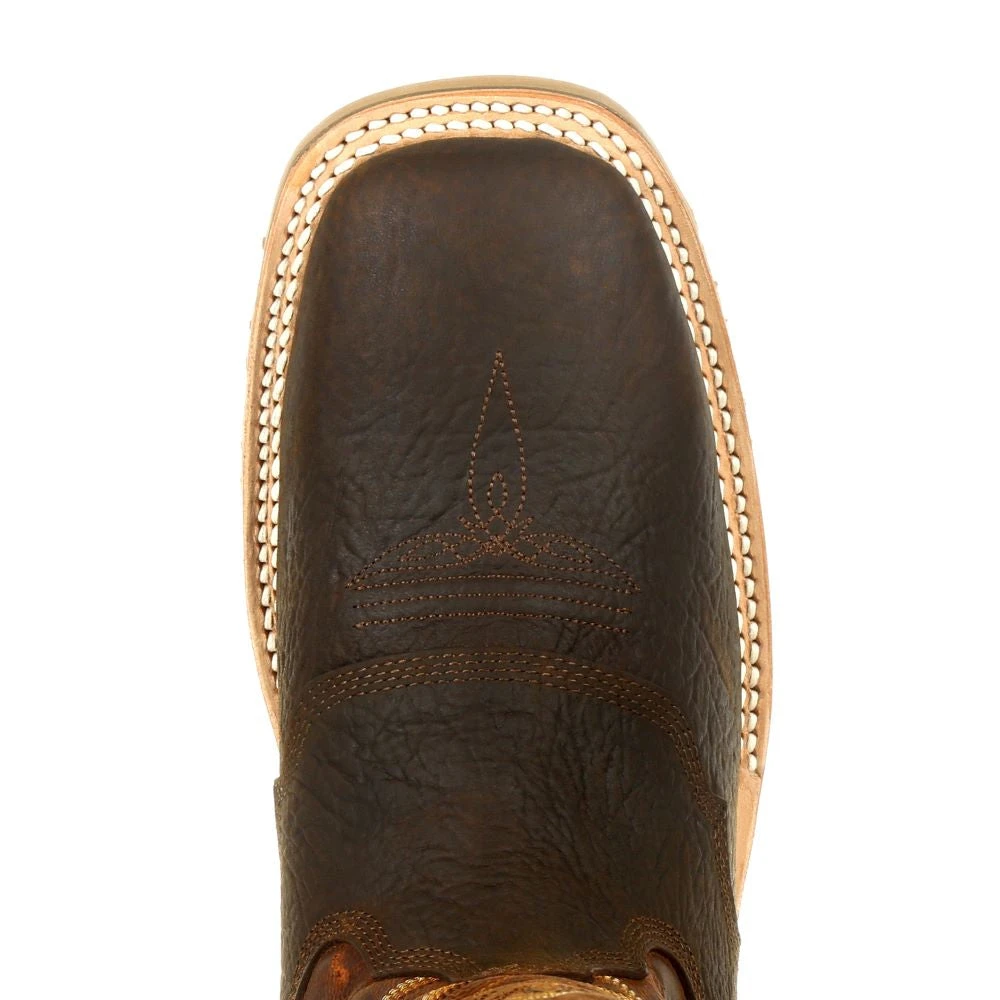 'Durango' Men's 12" Maverick Pro™ WP Western Work - Cimarron Brown - Image 2